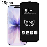 Pellicola in vetro temperato a schermo intero ad arco grande in alluminio da 25 pezzi, For iPhone 17 Pro Max, For iPhone 17 Pro, For iPhone 17, For iPhone Air, For iPhone 16 Pro Max, For iPhone 16 Pro, For iPhone 16 Plus, For iPhone 16                 ...