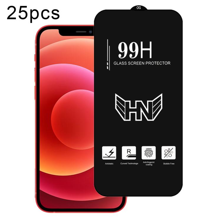 Pellicola in vetro temperato a schermo intero ad arco grande in alluminio da 25 pezzi, For iPhone 17 Pro Max, For iPhone 17 Pro, For iPhone 17, For iPhone Air, For iPhone 16 Pro Max, For iPhone 16 Pro, For iPhone 16 Plus, For iPhone 16                 ...