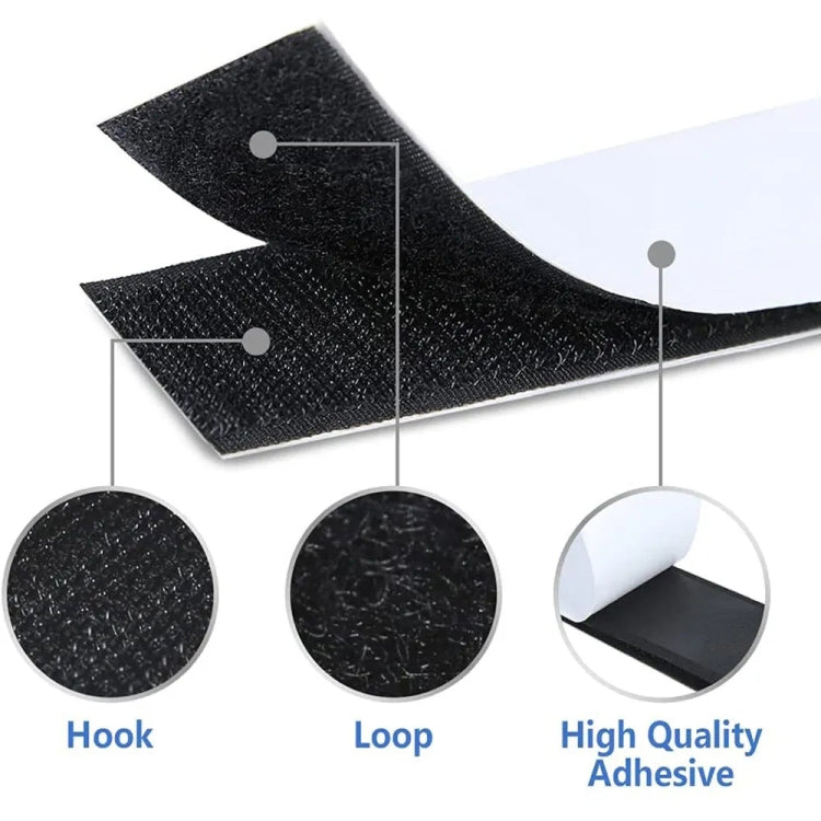 Accessori tessili per indumenti in nylon da 2 cm con chiusura a strappo adesiva su entrambi i lati, 2.5cm Wide