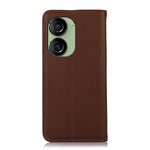 KHAZNEH Custodia per telefono in pelle di vacchetta con strato superiore nappa, For Asus ZenFone 10 / ZenFone 9