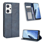Custodia per telefono in pelle con trama retrò con fibbia magnetica, For OPPO Reno9 A / Reno7 A