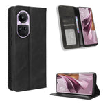 Custodia per telefono in pelle con trama retrò con fibbia magnetica, For OPPO A38 4G / A18 4G, For OPPO A2 Pro 5G, For OPPO A58 4G, For OPPO Reno10 Global, For OPPO A78 4G, For OPPO Find X8 Pro