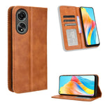 Custodia per telefono in pelle con trama retrò con fibbia magnetica, For OPPO A38 4G / A18 4G, For OPPO A2 Pro 5G, For OPPO A58 4G, For OPPO Reno10 Global, For OPPO A78 4G, For OPPO Find X8 Pro
