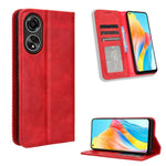 Custodia per telefono in pelle con trama retrò con fibbia magnetica, For OPPO A38 4G / A18 4G, For OPPO A2 Pro 5G, For OPPO A58 4G, For OPPO Reno10 Global, For OPPO A78 4G, For OPPO Find X8 Pro