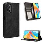 Custodia per telefono in pelle con trama retrò con fibbia magnetica, For OPPO A38 4G / A18 4G, For OPPO A2 Pro 5G, For OPPO A58 4G, For OPPO Reno10 Global, For OPPO A78 4G, For OPPO Find X8 Pro