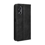 Custodia per telefono in pelle con trama retrò con fibbia magnetica, For OPPO A38 4G / A18 4G, For OPPO A2 Pro 5G, For OPPO A58 4G, For OPPO Reno10 Global, For OPPO A78 4G, For OPPO Find X8 Pro