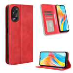 Custodia per telefono in pelle con trama retrò con fibbia magnetica, For OPPO A38 4G / A18 4G, For OPPO A2 Pro 5G, For OPPO A58 4G, For OPPO Reno10 Global, For OPPO A78 4G, For OPPO Find X8 Pro