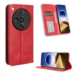 Custodia per telefono in pelle con trama retrò con fibbia magnetica, For OPPO Find X7 5G, For OPPO Reno11 5G Global, For OPPO Reno11 Pro 5G Global, For OPPO Find X7 Ultra 5G, For OPPO A79 5G / A2 5G, For OPPO Find N3 / OnePlus Open
