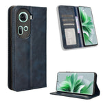 Custodia per telefono in pelle con trama retrò con fibbia magnetica, For OPPO Find X7 5G, For OPPO Reno11 5G Global, For OPPO Reno11 Pro 5G Global, For OPPO Find X7 Ultra 5G, For OPPO A79 5G / A2 5G, For OPPO Find N3 / OnePlus Open