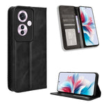 Custodia per telefono in pelle con trama retrò con fibbia magnetica, For OPPO Reno12 5G Global, For OPPO F27 Pro 5G / F27 Pro+ 5G, For OPPO A60 4G, For OPPO A3 Pro 5G, For OPPO A3 Pro 5G Global, For OPPO Reno11 F 5G / F25 Pro 5G