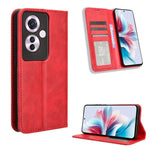 Custodia per telefono in pelle con trama retrò con fibbia magnetica, For OPPO Reno12 5G Global, For OPPO F27 Pro 5G / F27 Pro+ 5G, For OPPO A60 4G, For OPPO A3 Pro 5G, For OPPO A3 Pro 5G Global, For OPPO Reno11 F 5G / F25 Pro 5G
