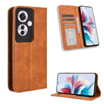 Custodia per telefono in pelle con trama retrò con fibbia magnetica, For OPPO Reno12 5G Global, For OPPO F27 Pro 5G / F27 Pro+ 5G, For OPPO A60 4G, For OPPO A3 Pro 5G, For OPPO A3 Pro 5G Global, For OPPO Reno11 F 5G / F25 Pro 5G