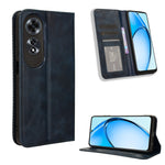 Custodia per telefono in pelle con trama retrò con fibbia magnetica, For OPPO Reno12 5G Global, For OPPO F27 Pro 5G / F27 Pro+ 5G, For OPPO A60 4G, For OPPO A3 Pro 5G, For OPPO A3 Pro 5G Global, For OPPO Reno11 F 5G / F25 Pro 5G