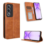 Custodia per telefono in pelle con trama retrò con fibbia magnetica, For OPPO Reno12 5G Global, For OPPO F27 Pro 5G / F27 Pro+ 5G, For OPPO A60 4G, For OPPO A3 Pro 5G, For OPPO A3 Pro 5G Global, For OPPO Reno11 F 5G / F25 Pro 5G