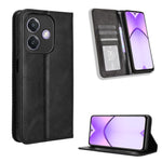 Custodia per telefono in pelle con trama retrò con fibbia magnetica, For OPPO Find X8, For OPPO K12X 5G / OnePlus Nord CE4 Lite 5G, For OPPO A3x 5G India, For OPPO Reno12 F 5G, For OPPO Reno11 PJH110, For OPPO Reno12 Pro 5G Global