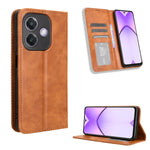 Custodia per telefono in pelle con trama retrò con fibbia magnetica, For OPPO Find X8, For OPPO K12X 5G / OnePlus Nord CE4 Lite 5G, For OPPO A3x 5G India, For OPPO Reno12 F 5G, For OPPO Reno11 PJH110, For OPPO Reno12 Pro 5G Global
