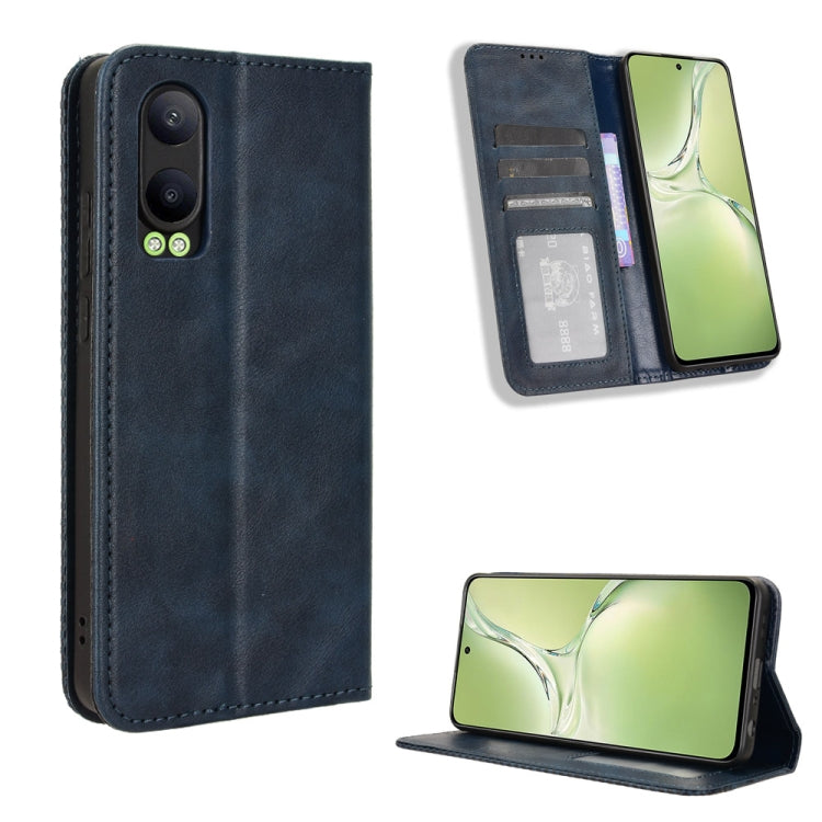 Custodia per telefono in pelle con trama retrò con fibbia magnetica, For OPPO Find X8, For OPPO K12X 5G / OnePlus Nord CE4 Lite 5G, For OPPO A3x 5G India, For OPPO Reno12 F 5G, For OPPO Reno11 PJH110, For OPPO Reno12 Pro 5G Global
