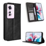 Custodia per telefono in pelle con trama retrò con fibbia magnetica, For OPPO Find X8, For OPPO K12X 5G / OnePlus Nord CE4 Lite 5G, For OPPO A3x 5G India, For OPPO Reno12 F 5G, For OPPO Reno11 PJH110, For OPPO Reno12 Pro 5G Global
