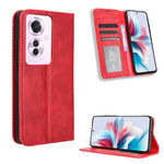 Custodia per telefono in pelle con trama retrò con fibbia magnetica, For OPPO Find X8, For OPPO K12X 5G / OnePlus Nord CE4 Lite 5G, For OPPO A3x 5G India, For OPPO Reno12 F 5G, For OPPO Reno11 PJH110, For OPPO Reno12 Pro 5G Global