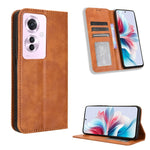 Custodia per telefono in pelle con trama retrò con fibbia magnetica, For OPPO Find X8, For OPPO K12X 5G / OnePlus Nord CE4 Lite 5G, For OPPO A3x 5G India, For OPPO Reno12 F 5G, For OPPO Reno11 PJH110, For OPPO Reno12 Pro 5G Global