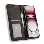 Custodia per telefono in pelle con trama retrò con fibbia magnetica, For OPPO Reno12 5G Global, For OPPO F27 Pro 5G / F27 Pro+ 5G, For OPPO A60 4G, For OPPO A3 Pro 5G, For OPPO A3 Pro 5G Global, For OPPO Reno11 F 5G / F25 Pro 5G