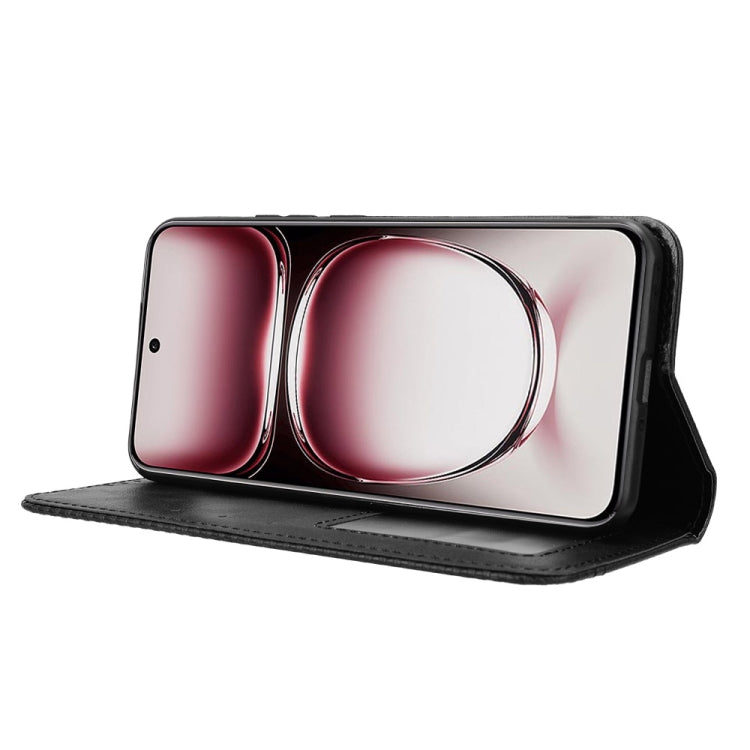 Custodia per telefono in pelle con trama retrò con fibbia magnetica, For OPPO Reno12 5G Global, For OPPO F27 Pro 5G / F27 Pro+ 5G, For OPPO A60 4G, For OPPO A3 Pro 5G, For OPPO A3 Pro 5G Global, For OPPO Reno11 F 5G / F25 Pro 5G