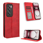 Custodia per telefono in pelle con trama retrò con fibbia magnetica, For OPPO Find X8, For OPPO K12X 5G / OnePlus Nord CE4 Lite 5G, For OPPO A3x 5G India, For OPPO Reno12 F 5G, For OPPO Reno11 PJH110, For OPPO Reno12 Pro 5G Global