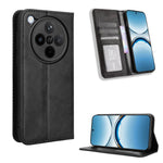 Custodia per telefono in pelle con trama retrò con fibbia magnetica, For OPPO Find X8, For OPPO K12X 5G / OnePlus Nord CE4 Lite 5G, For OPPO A3x 5G India, For OPPO Reno12 F 5G, For OPPO Reno11 PJH110, For OPPO Reno12 Pro 5G Global