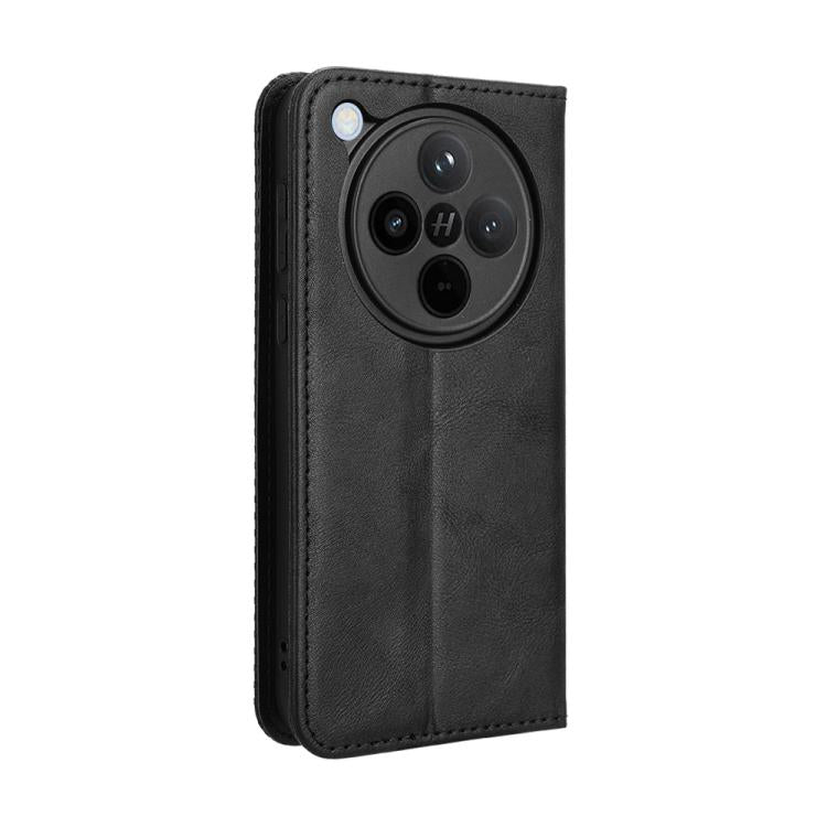 Custodia per telefono in pelle con trama retrò con fibbia magnetica, For OPPO Find X8, For OPPO K12X 5G / OnePlus Nord CE4 Lite 5G, For OPPO A3x 5G India, For OPPO Reno12 F 5G, For OPPO Reno11 PJH110, For OPPO Reno12 Pro 5G Global