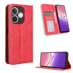 Custodia per telefono in pelle con trama retrò con fibbia magnetica, For OPPO F29 Pro 5G, For OPPO F29 5G Global, For OPPO A5 Pro Global, For OPPO Reno13 Pro 5G Global, For OPPO Reno13 5G Global, For OPPO Reno13 F 4G / 5G
