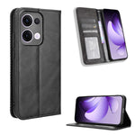 Custodia per telefono in pelle con trama retrò con fibbia magnetica, For OPPO F29 Pro 5G, For OPPO F29 5G Global, For OPPO A5 Pro Global, For OPPO Reno13 Pro 5G Global, For OPPO Reno13 5G Global, For OPPO Reno13 F 4G / 5G