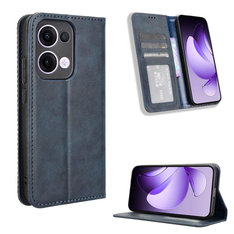 Custodia per telefono in pelle con trama retrò con fibbia magnetica, For OPPO F29 Pro 5G, For OPPO F29 5G Global, For OPPO A5 Pro Global, For OPPO Reno13 Pro 5G Global, For OPPO Reno13 5G Global, For OPPO Reno13 F 4G / 5G