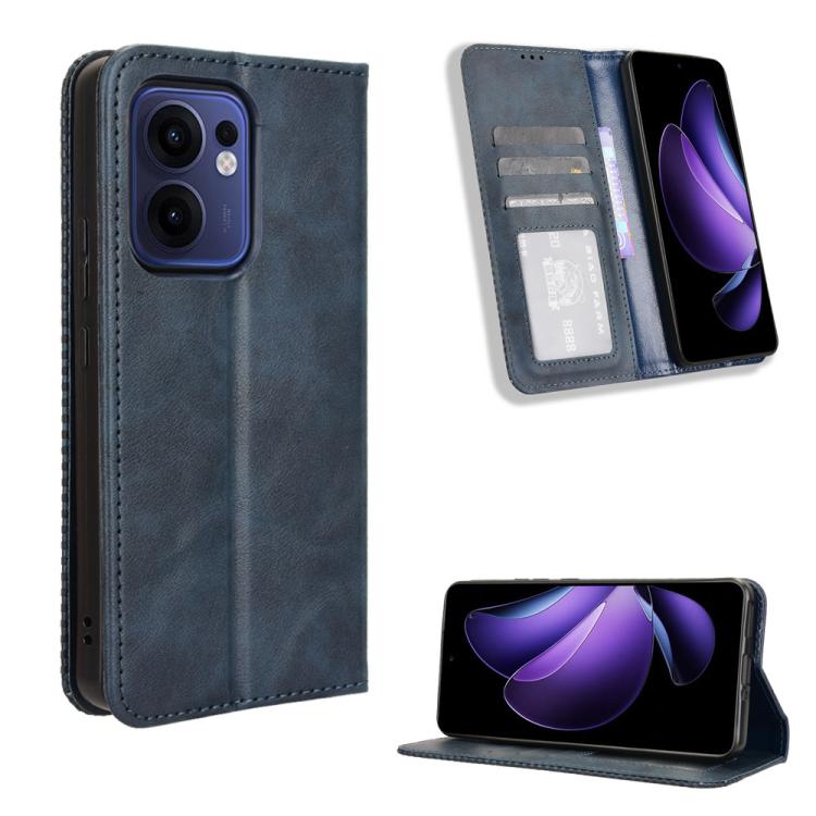 Custodia per telefono in pelle con trama retrò con fibbia magnetica, For OPPO F29 Pro 5G, For OPPO F29 5G Global, For OPPO A5 Pro Global, For OPPO Reno13 Pro 5G Global, For OPPO Reno13 5G Global, For OPPO Reno13 F 4G / 5G