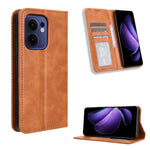 Custodia per telefono in pelle con trama retrò con fibbia magnetica, For OPPO F29 Pro 5G, For OPPO F29 5G Global, For OPPO A5 Pro Global, For OPPO Reno13 Pro 5G Global, For OPPO Reno13 5G Global, For OPPO Reno13 F 4G / 5G