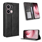 Custodia per telefono in pelle con trama retrò con fibbia magnetica, For OPPO F29 Pro 5G, For OPPO F29 5G Global, For OPPO A5 Pro Global, For OPPO Reno13 Pro 5G Global, For OPPO Reno13 5G Global, For OPPO Reno13 F 4G / 5G