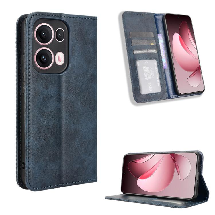 Custodia per telefono in pelle con trama retrò con fibbia magnetica, For OPPO F29 Pro 5G, For OPPO F29 5G Global, For OPPO A5 Pro Global, For OPPO Reno13 Pro 5G Global, For OPPO Reno13 5G Global, For OPPO Reno13 F 4G / 5G