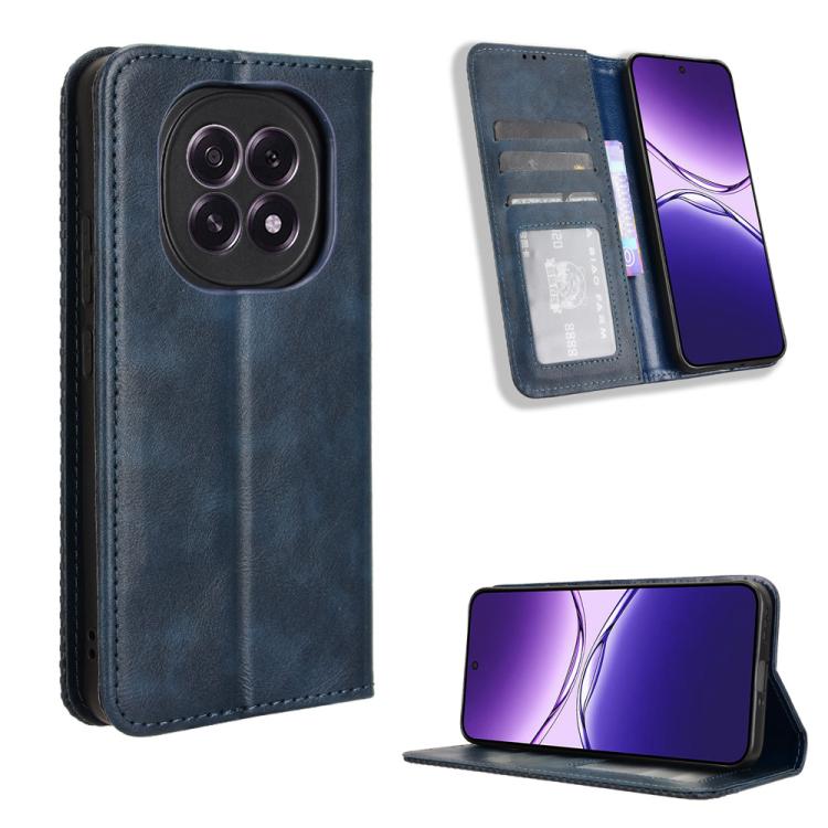 Custodia per telefono in pelle con trama retrò con fibbia magnetica, For OPPO F29 Pro 5G, For OPPO F29 5G Global, For OPPO A5 Pro Global, For OPPO Reno13 Pro 5G Global, For OPPO Reno13 5G Global, For OPPO Reno13 F 4G / 5G