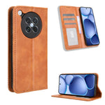 Custodia per telefono in pelle con trama retrò con fibbia magnetica, For OPPO A5 4G / 5G Global, For OPPO Reno14 5G Global, For OPPO K13 5G, For OPPO Find X8s+ 5G, For OPPO Find X8s 5G, For OPPO Find X8 Ultra 5G