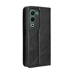 Custodia per telefono in pelle con trama retrò con fibbia magnetica, For OPPO A5 4G / 5G Global, For OPPO Reno14 5G Global, For OPPO K13 5G, For OPPO Find X8s+ 5G, For OPPO Find X8s 5G, For OPPO Find X8 Ultra 5G