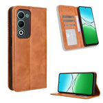 Custodia per telefono in pelle con trama retrò con fibbia magnetica, For OPPO A5 4G / 5G Global, For OPPO Reno14 5G Global, For OPPO K13 5G, For OPPO Find X8s+ 5G, For OPPO Find X8s 5G, For OPPO Find X8 Ultra 5G