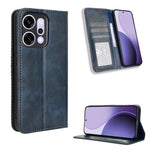 Custodia per telefono in pelle con trama retrò con fibbia magnetica, For OPPO A5 4G / 5G Global, For OPPO Reno14 5G Global, For OPPO K13 5G, For OPPO Find X8s+ 5G, For OPPO Find X8s 5G, For OPPO Find X8 Ultra 5G