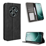 Custodia per telefono in pelle con trama retrò con fibbia magnetica, For OPPO A6 Pro 4G / 5G Global / F31 5G, For OPPO A6 Max 5G / F31 Pro+ 5G, For OPPO F31 Pro 5G, For OPPO Find X9 Pro, For OPPO Reno14 F 5G, For OPPO A5x 4G / 5G Global