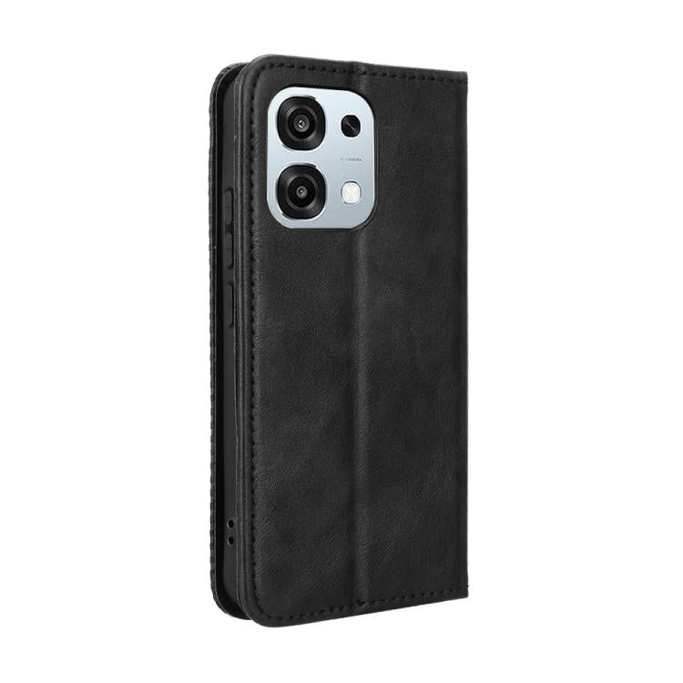 Custodia per telefono in pelle con trama retrò con fibbia magnetica, For OPPO A6 Pro 4G / 5G Global / F31 5G, For OPPO A6 Max 5G / F31 Pro+ 5G, For OPPO F31 Pro 5G, For OPPO Find X9 Pro, For OPPO Reno14 F 5G, For OPPO A5x 4G / 5G Global