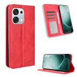 Custodia per telefono in pelle con trama retrò con fibbia magnetica, For OPPO A6 Pro 4G / 5G Global / F31 5G, For OPPO A6 Max 5G / F31 Pro+ 5G, For OPPO F31 Pro 5G, For OPPO Find X9 Pro, For OPPO Reno14 F 5G, For OPPO A5x 4G / 5G Global