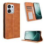 Custodia per telefono in pelle con trama retrò con fibbia magnetica, For OPPO A6 Pro 4G / 5G Global / F31 5G, For OPPO A6 Max 5G / F31 Pro+ 5G, For OPPO F31 Pro 5G, For OPPO Find X9 Pro, For OPPO Reno14 F 5G, For OPPO A5x 4G / 5G Global