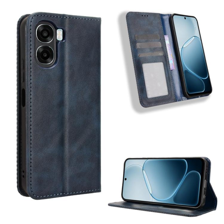 Custodia per telefono in pelle con trama retrò con fibbia magnetica, For OPPO A6s 5G / A6 5G Global, For OPPO Reno15 Pro Max 5G Global, For OPPO Reno15 5G Global / 15c, For OPPO A6x 5G / 4G, For OPPO Reno15 Pro 5G Global, For OPPO Find X9