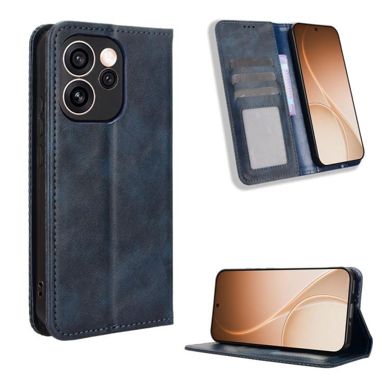 Custodia per telefono in pelle con trama retrò con fibbia magnetica, For OPPO Reno16 F 5G / Reno16 FS 5G, For OPPO Reno15 A / Reno15 F 5G, For OPPO Reno16 Pro 5G / Reno 16 5G Global, For OPPO F33 Pro 5G, For OPPO Find X9 Ultra 5G                       ...