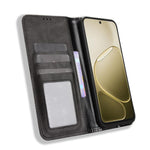 Custodia per telefono in pelle con trama retrò con fibbia magnetica, For OPPO A6s 5G / A6 5G Global, For OPPO Reno15 Pro Max 5G Global, For OPPO Reno15 5G Global / 15c, For OPPO A6x 5G / 4G, For OPPO Reno15 Pro 5G Global, For OPPO Find X9