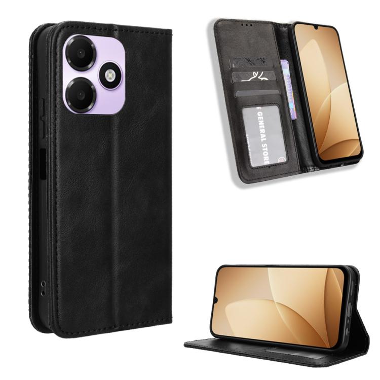 Custodia per telefono in pelle con trama retrò con fibbia magnetica, For OPPO Reno16 F 5G / Reno16 FS 5G, For OPPO Reno15 A / Reno15 F 5G, For OPPO Reno16 Pro 5G / Reno 16 5G Global, For OPPO F33 Pro 5G, For OPPO Find X9 Ultra 5G                       ...