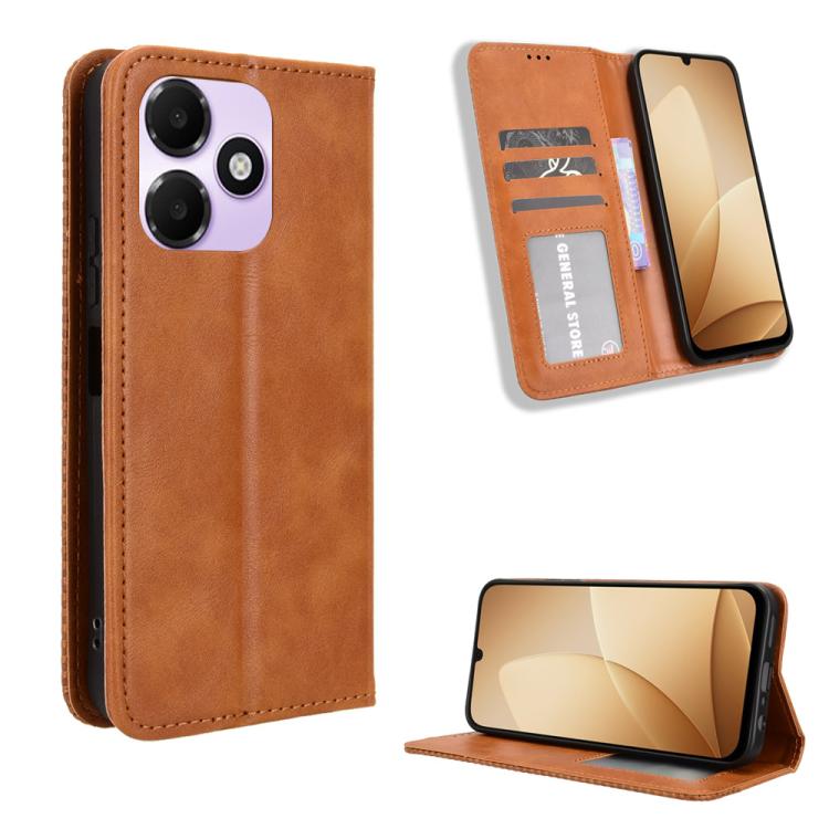 Custodia per telefono in pelle con trama retrò con fibbia magnetica, For OPPO Reno16 F 5G / Reno16 FS 5G, For OPPO Reno15 A / Reno15 F 5G, For OPPO Reno16 Pro 5G / Reno 16 5G Global, For OPPO F33 Pro 5G, For OPPO Find X9 Ultra 5G                       ...